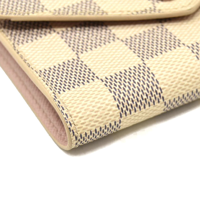 Louis Vuitton  Damier Azur Victorine Wallet Rose Ballerine FH5119