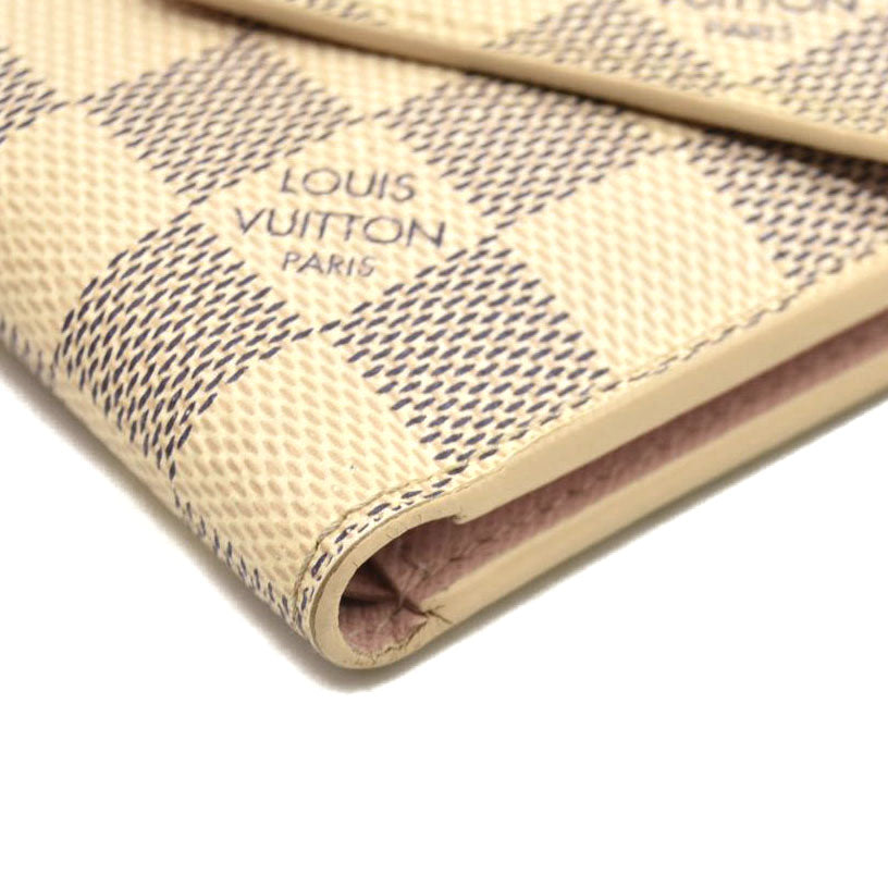 Louis Vuitton  Damier Azur Victorine Wallet Rose Ballerine FH5119