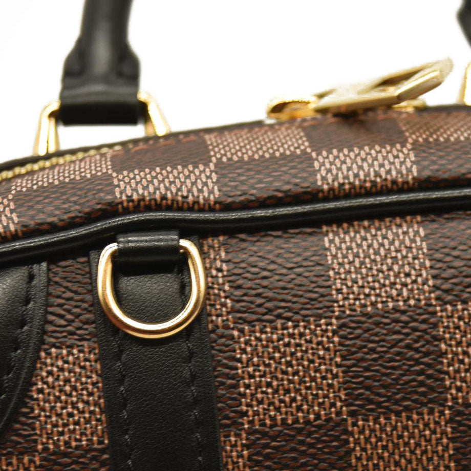 LOUIS VUITTON Damier Ebene Valisette Souple BB Black