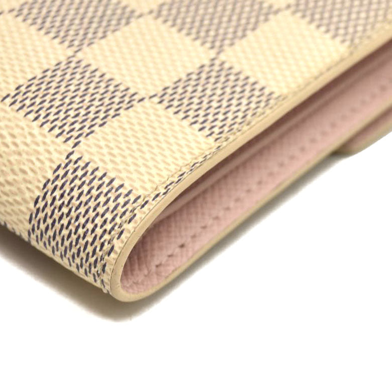 Louis Vuitton  Damier Azur Victorine Wallet Rose Ballerine FH5119