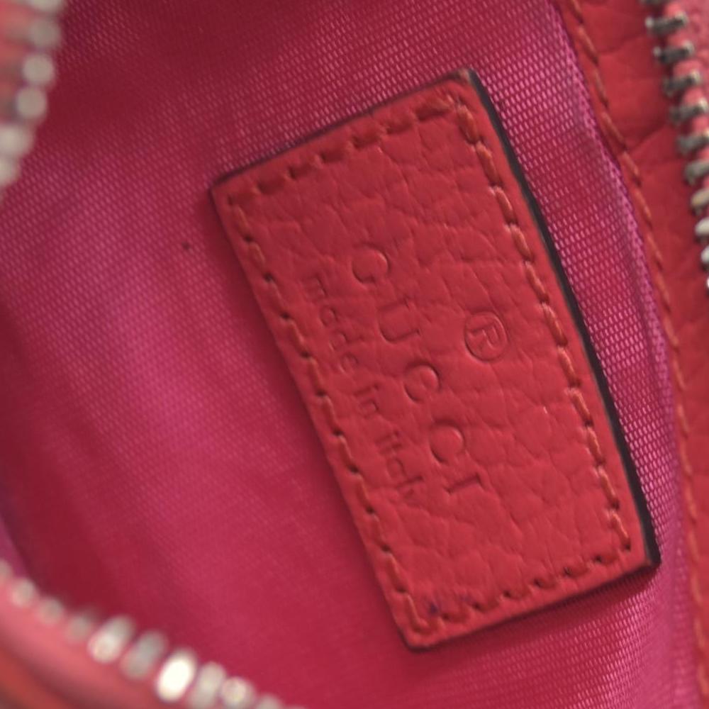 $470 GUCCI Gg Marmont Keychain Card Case Pink CONSIGNMENT