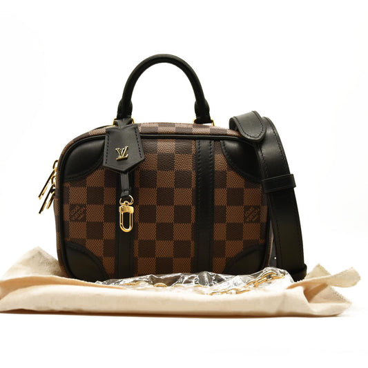 LOUIS VUITTON Damier Ebene Valisette Souple BB Black