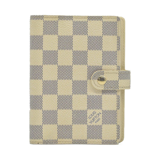 $505 2006 Louis Vuitton Damier Azur Small Ring Agenda Cover CONSIGNMENT CA1006
