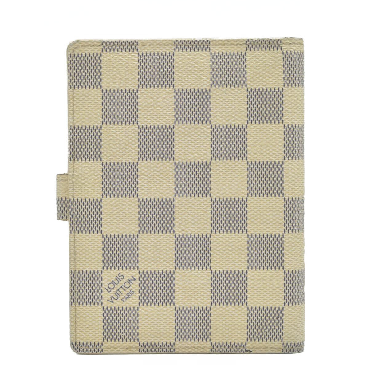 $505 2006 Louis Vuitton Damier Azur Small Ring Agenda Cover CONSIGNMENT CA1006