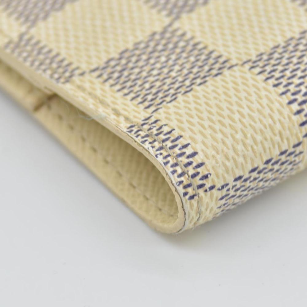 $505 2006 Louis Vuitton Damier Azur Small Ring Agenda Cover CONSIGNMENT CA1006