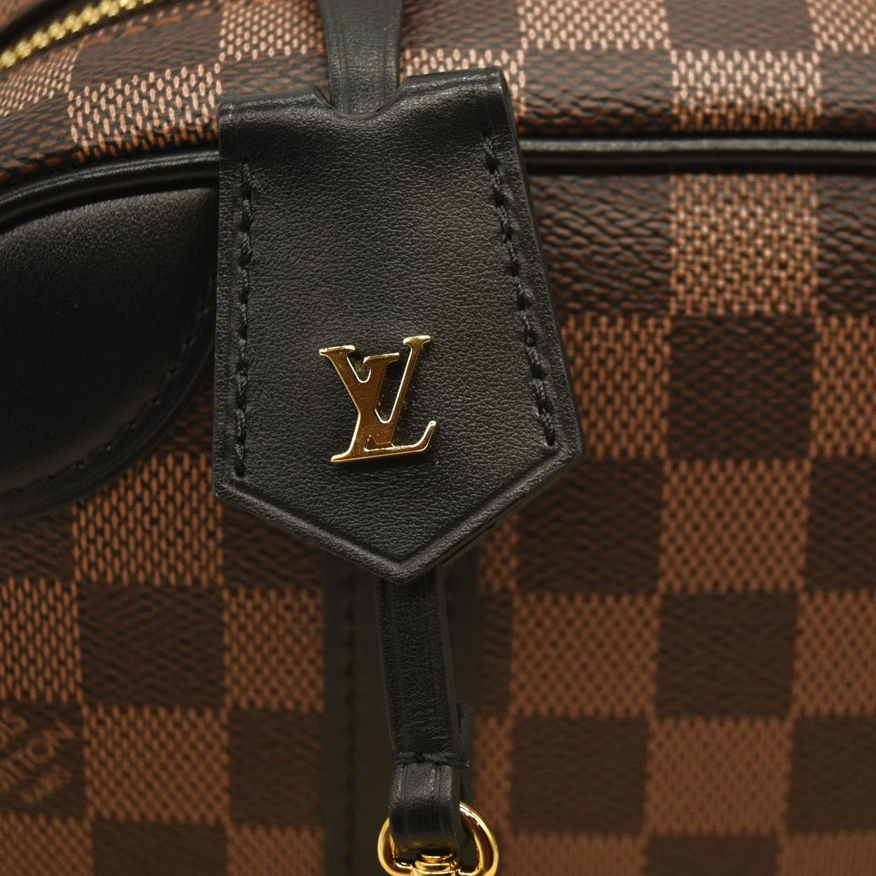 LOUIS VUITTON Damier Ebene Valisette Souple BB Black