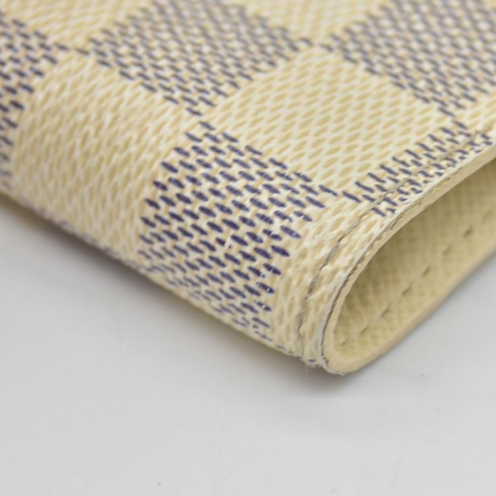 $505 2006 Louis Vuitton Damier Azur Small Ring Agenda Cover CONSIGNMENT CA1006