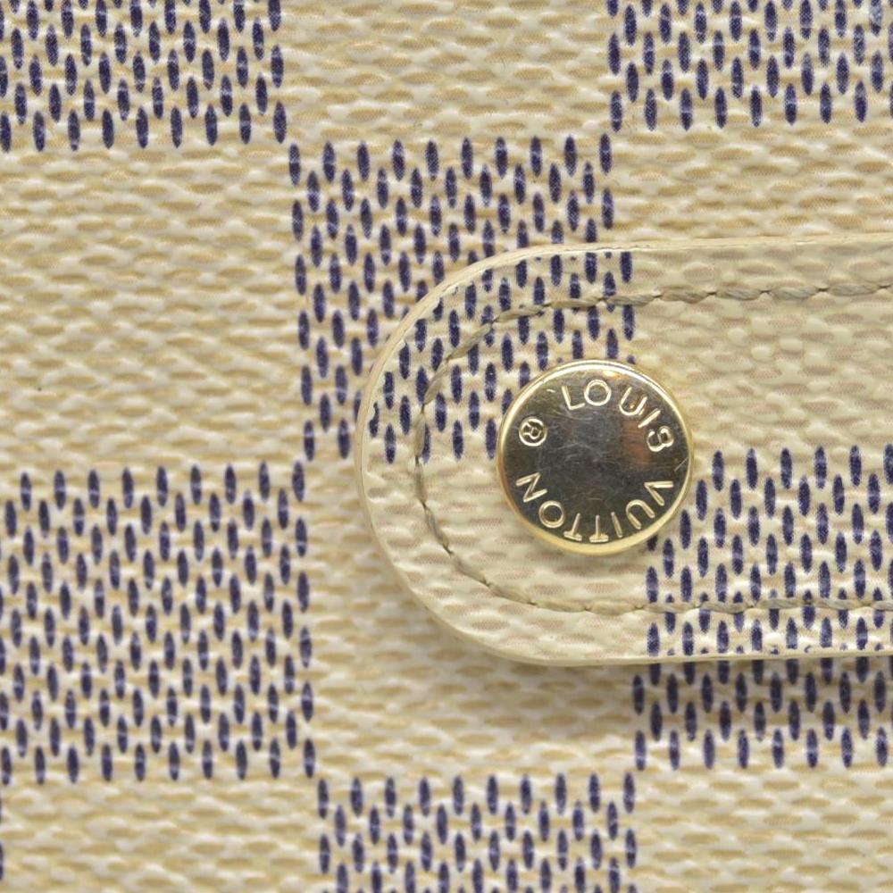 $505 2006 Louis Vuitton Damier Azur Small Ring Agenda Cover CONSIGNMENT CA1006