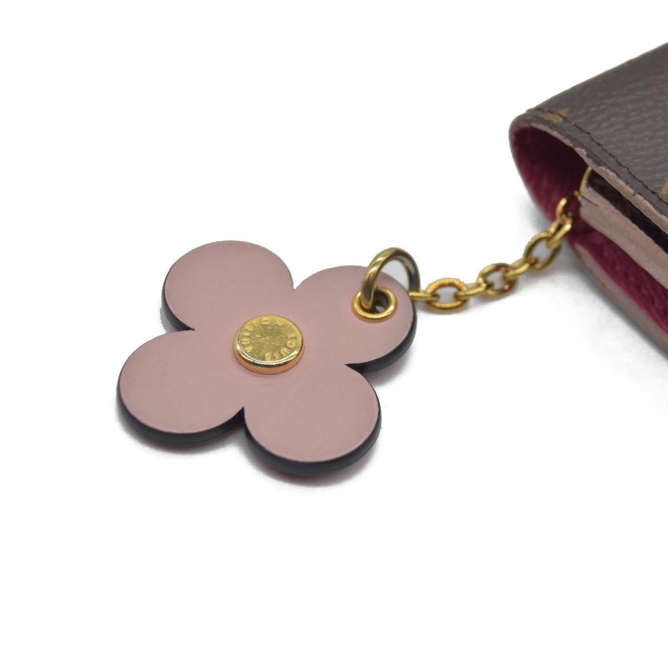 Louis Vuitton Monogram Bloom Flower Emilie Wallet Fuchsia CA4157