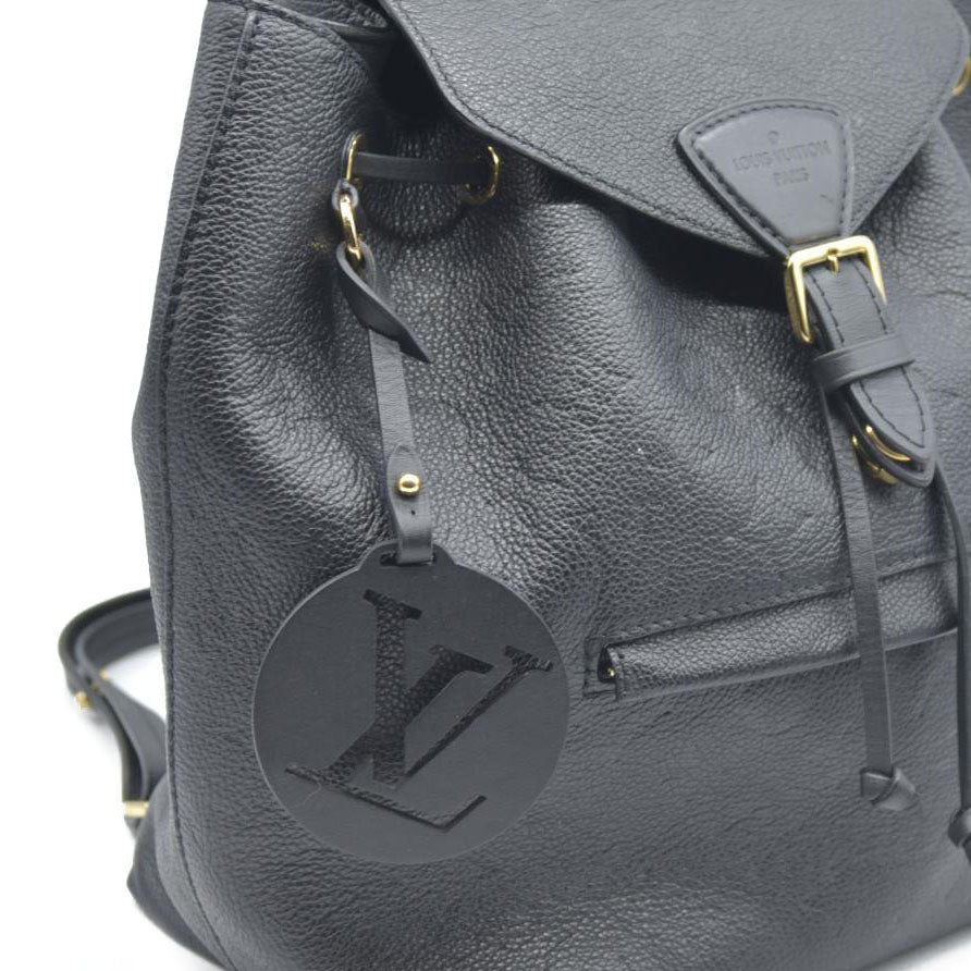 $2980 Louis Vuitton  Empreinte Montsouris NM Backpack Black Noir
