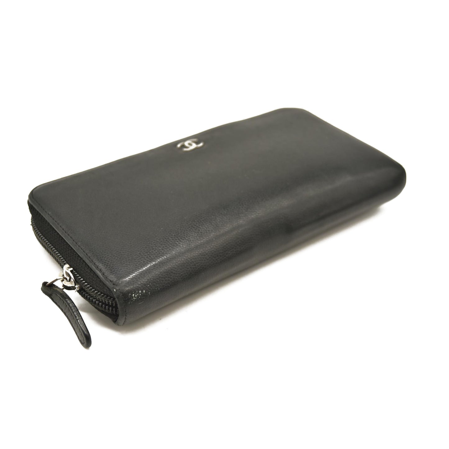 CHANEL Long Wallet Black Caviar Skin *16
