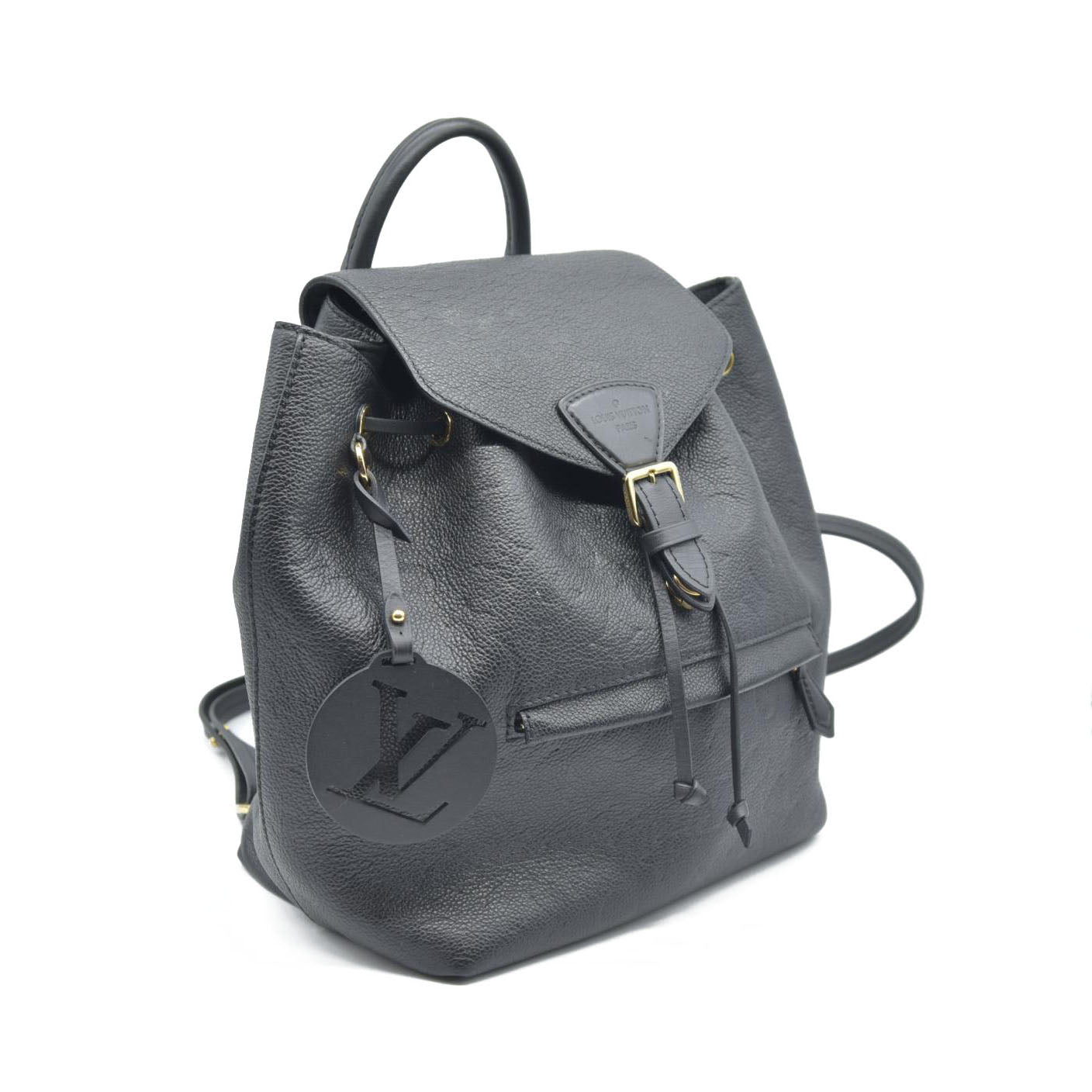 $2980 Louis Vuitton  Empreinte Montsouris NM Backpack Black Noir