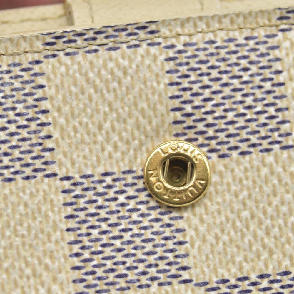 $505 2006 Louis Vuitton Damier Azur Small Ring Agenda Cover CONSIGNMENT CA1006