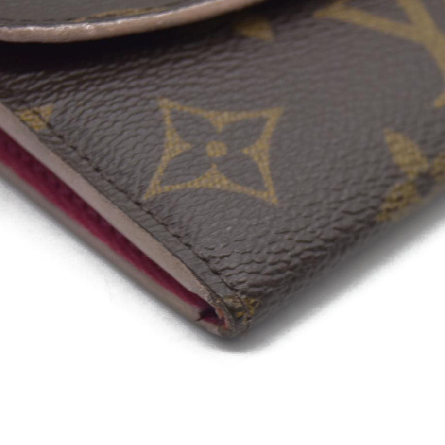 Louis Vuitton Monogram Bloom Flower Emilie Wallet Fuchsia CA4157