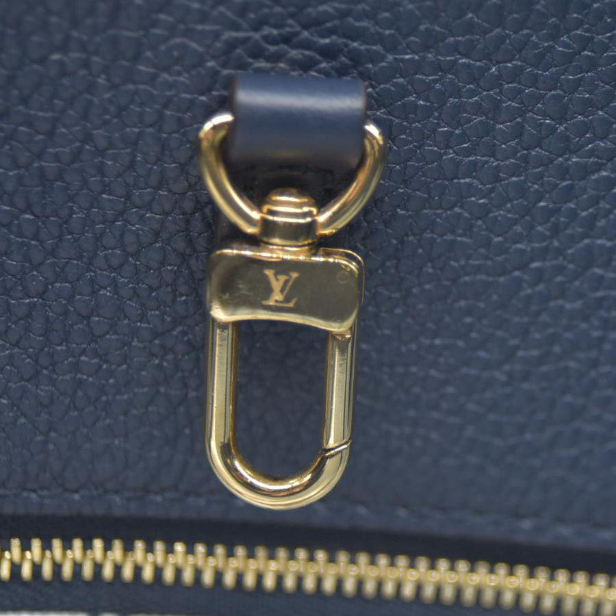 Louis Vuitton Raffia Calfskin Monogram Giant Onthego MM Blue