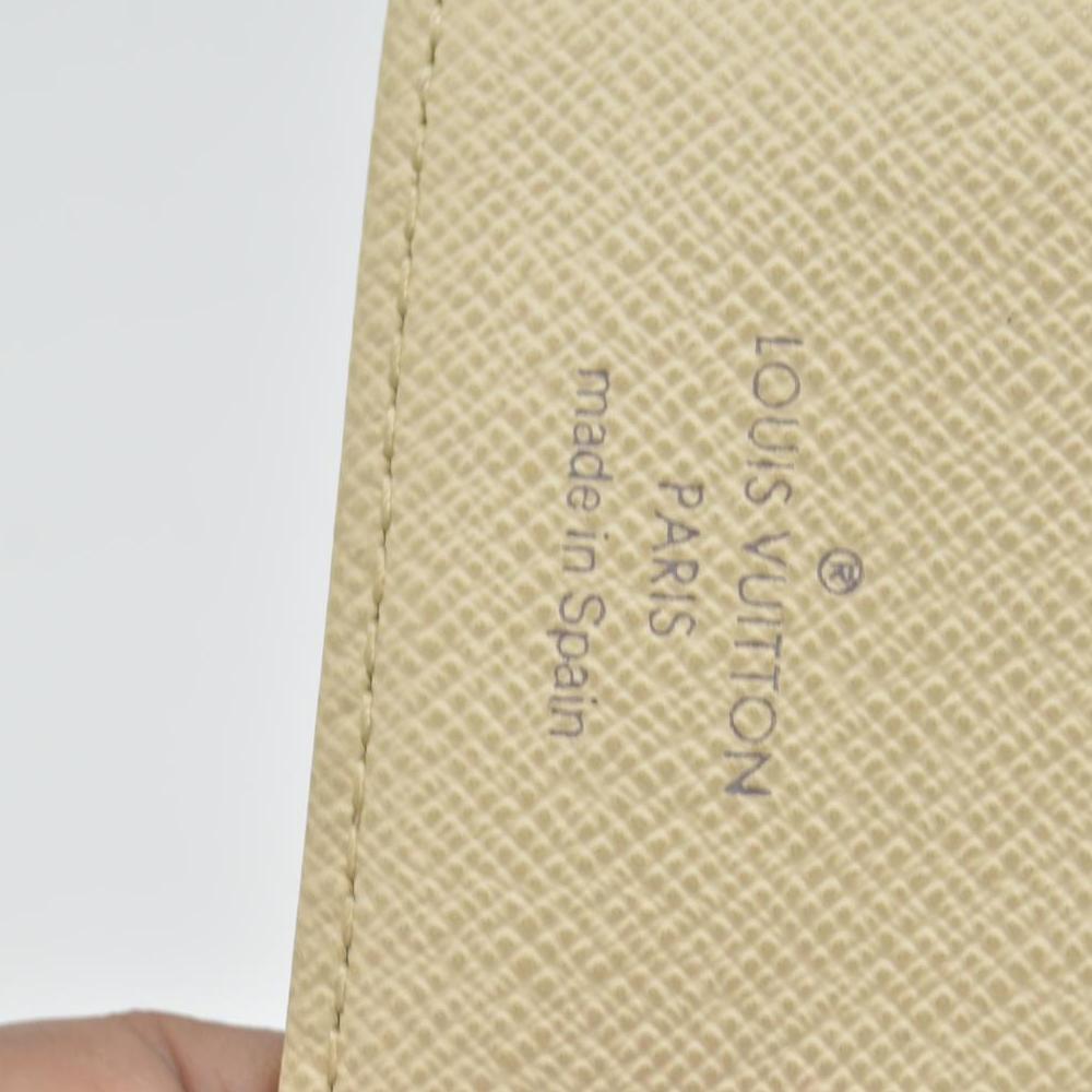 $505 2006 Louis Vuitton Damier Azur Small Ring Agenda Cover CONSIGNMENT CA1006