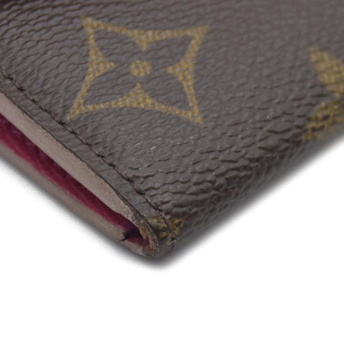 Louis Vuitton Monogram Bloom Flower Emilie Wallet Fuchsia CA4157