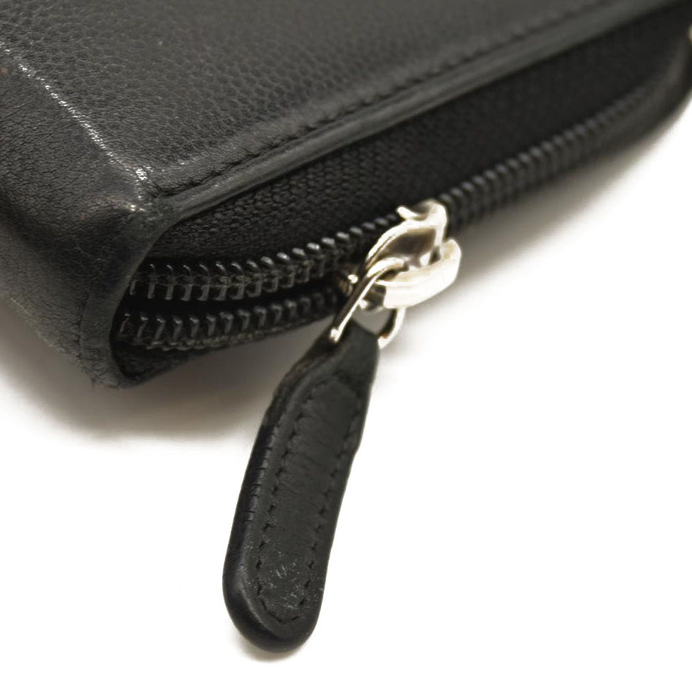 CHANEL Long Wallet Black Caviar Skin *16