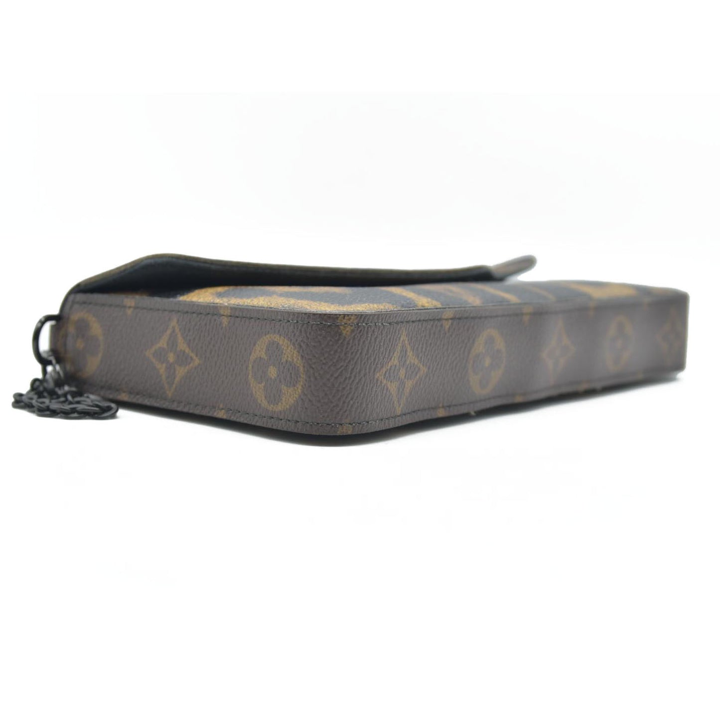 $1580 Louis Vuitton Monogram Leopard Pochette Felicie