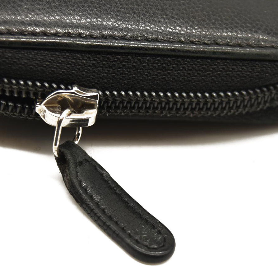 CHANEL Long Wallet Black Caviar Skin *16