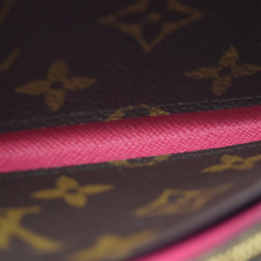 Louis Vuitton Monogram Bloom Flower Emilie Wallet Fuchsia CA4157