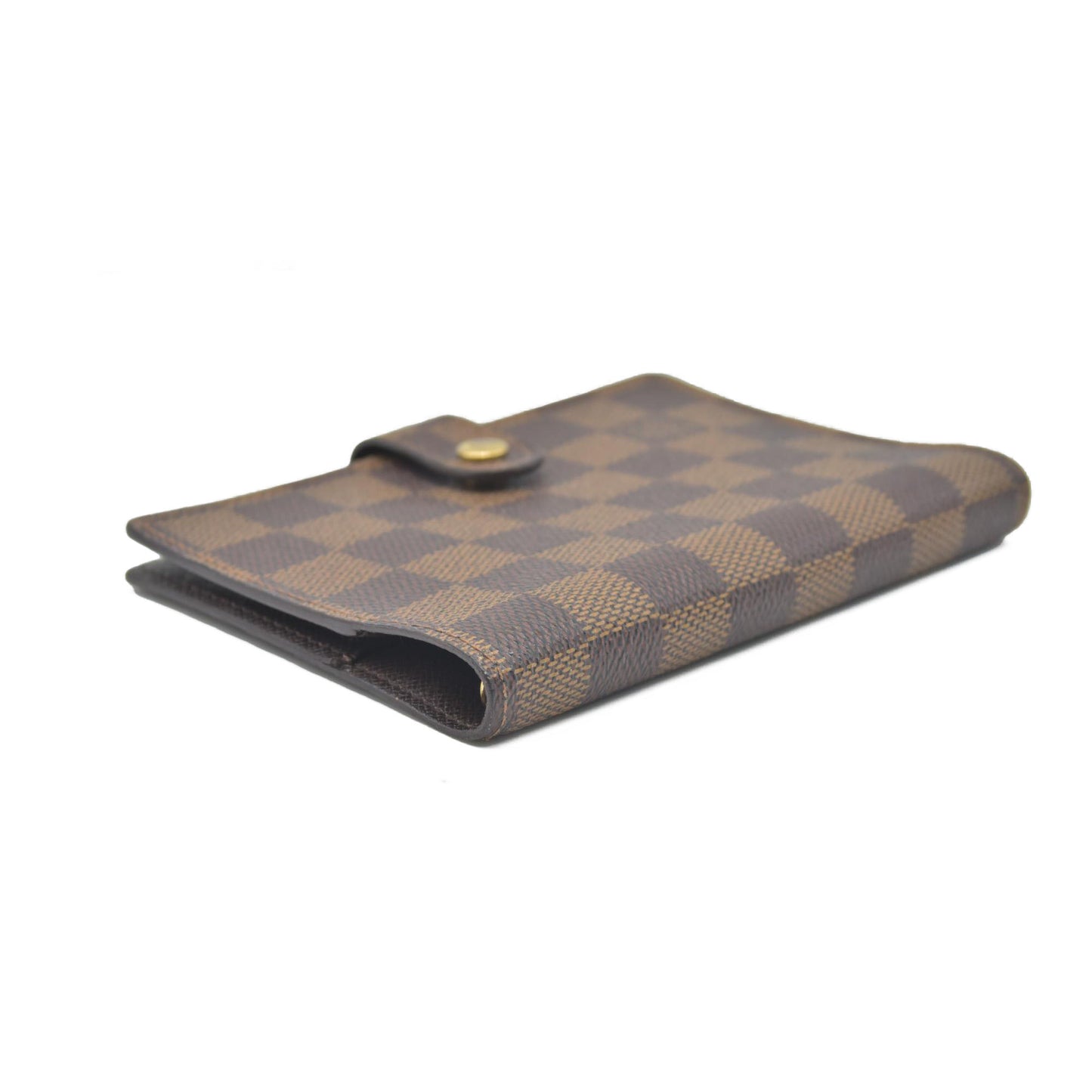$505 2002 Louis Vuitton Damier Ebene Small Ring Agenda Cover CONSIGNMENT CA1002