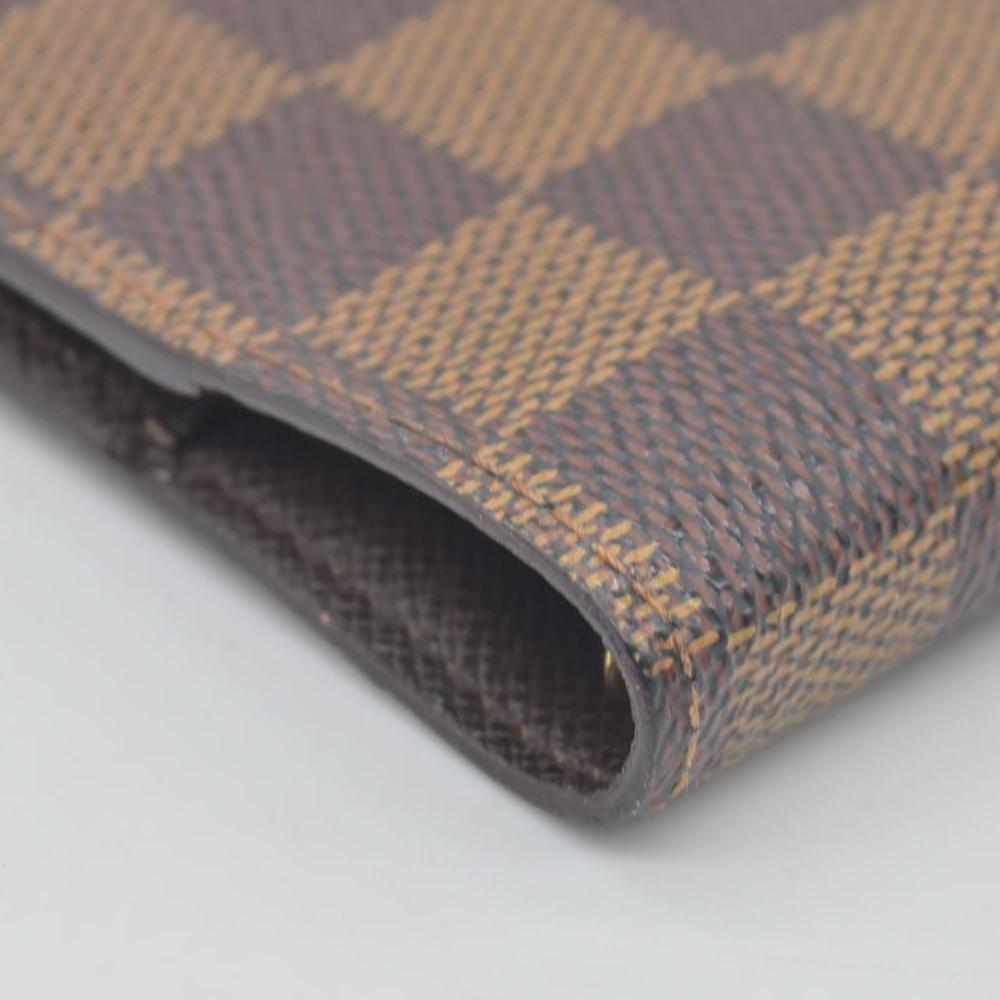 $505 2002 Louis Vuitton Damier Ebene Small Ring Agenda Cover CONSIGNMENT CA1002