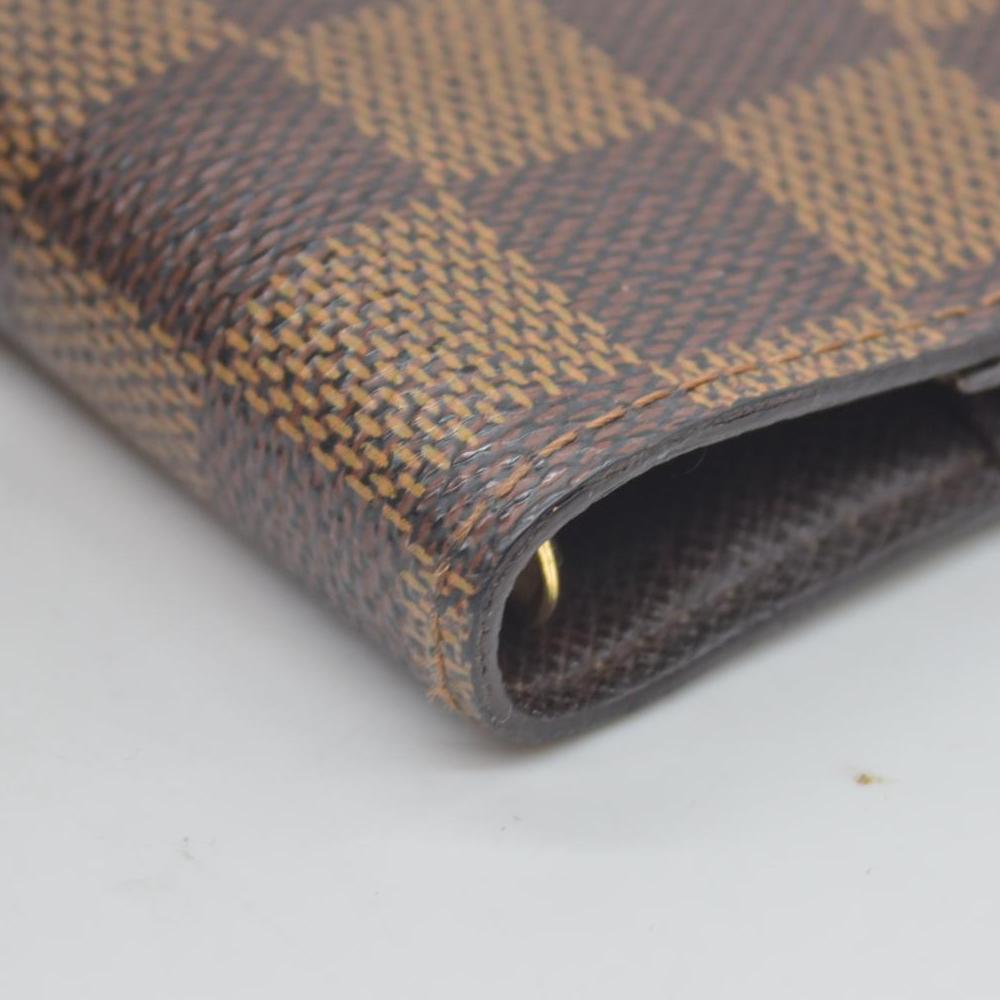 $505 2002 Louis Vuitton Damier Ebene Small Ring Agenda Cover CONSIGNMENT CA1002