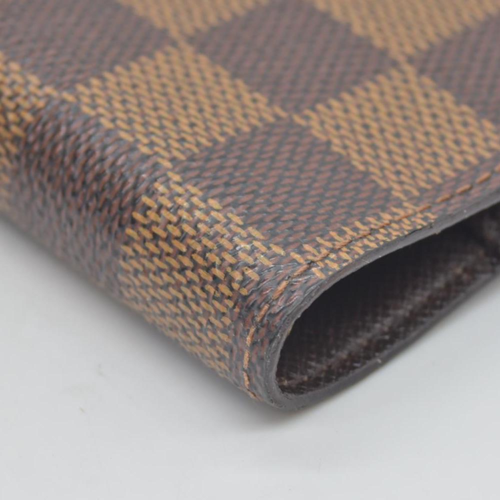 $505 2002 Louis Vuitton Damier Ebene Small Ring Agenda Cover CONSIGNMENT CA1002
