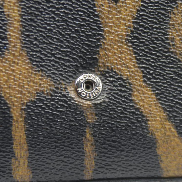 $1580 Louis Vuitton Monogram Leopard Pochette Felicie