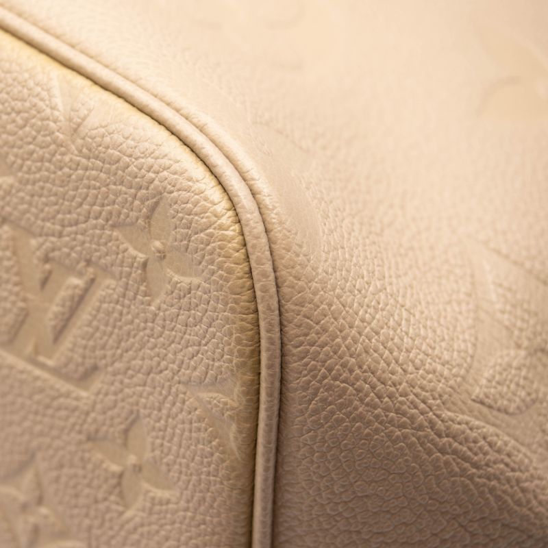 Louis Vuitton Tourterelle Monogram Empreinte Neverfull Bag
