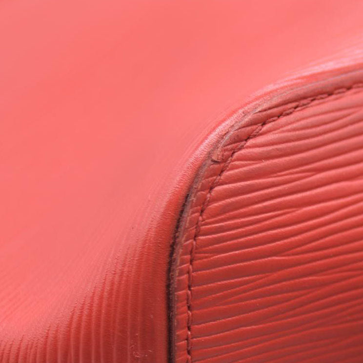 $2640 AUCTION Louis Vuitton  Epi Neverfull MM Coquelicot