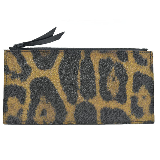 $600 Louis Vuitton Monogram Leopard Pochette Felicie Zipper Insert