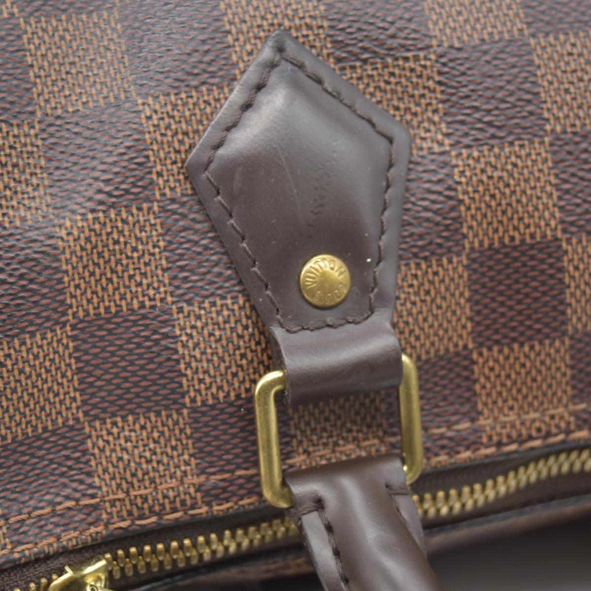 $1,890 LOUIS VUITTON Damier Ebene Speedy Bandouliere 25