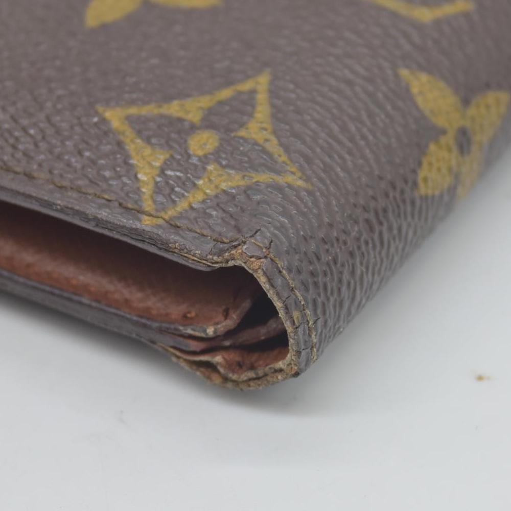 $515 MI89 1989 Louis Vuitton Monogram Portefeiulle Marco Bifold Wallet Brown CONSIGNMENT