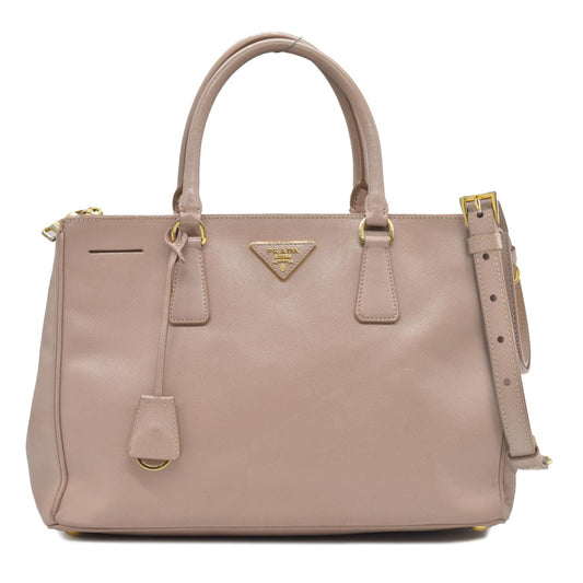 $5200 Saffiano Lux Medium Tote Cammeo Pink Beige