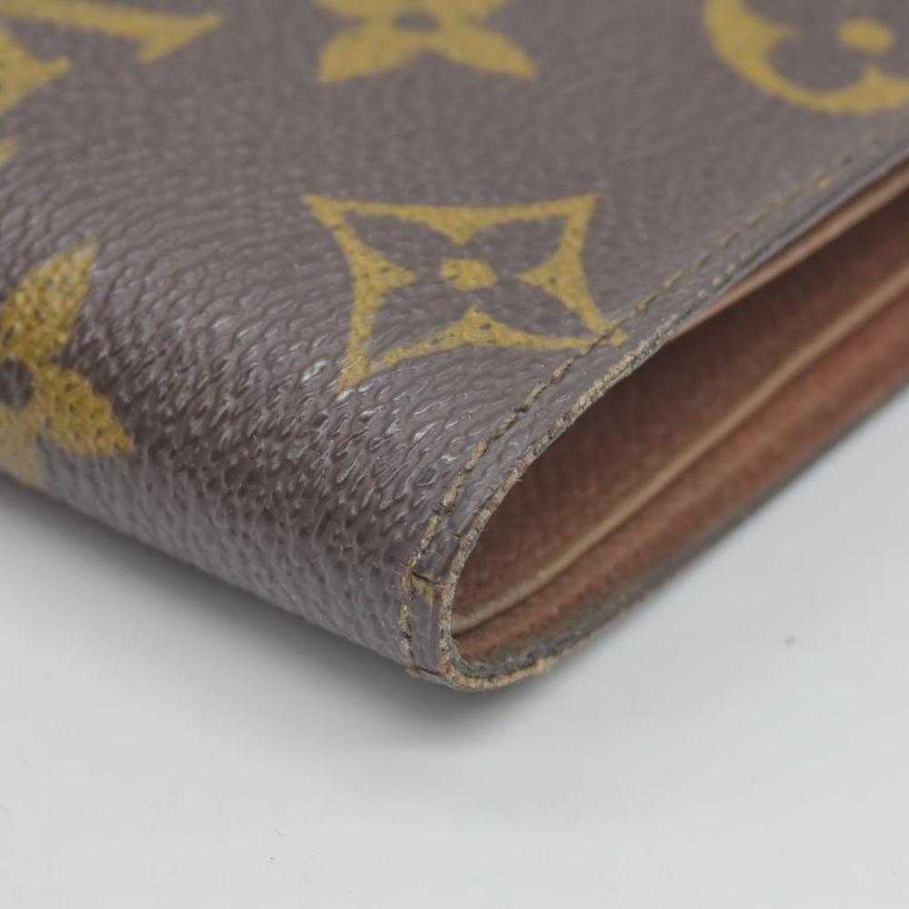 $515 MI89 1989 Louis Vuitton Monogram Portefeiulle Marco Bifold Wallet Brown CONSIGNMENT