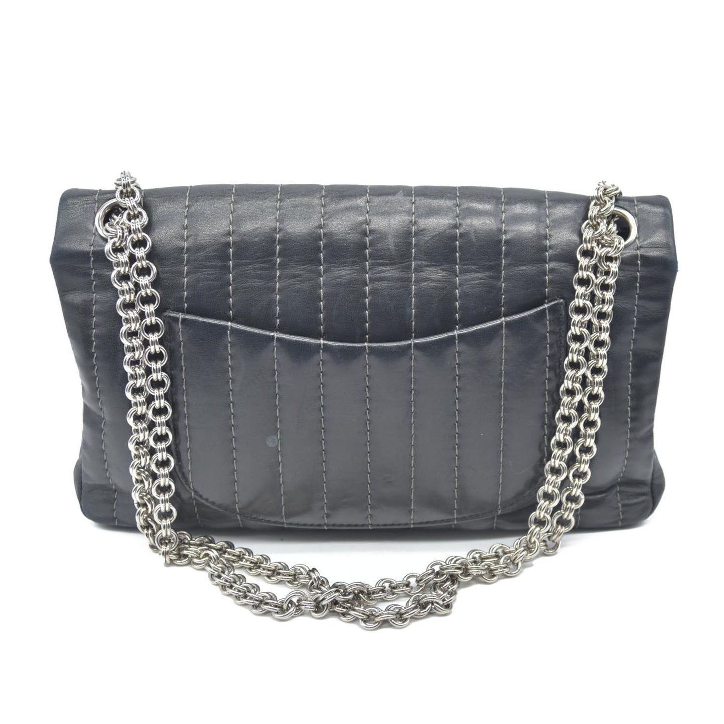 $4700 Chanel Vertical Quilted Medium Single Flap 2006