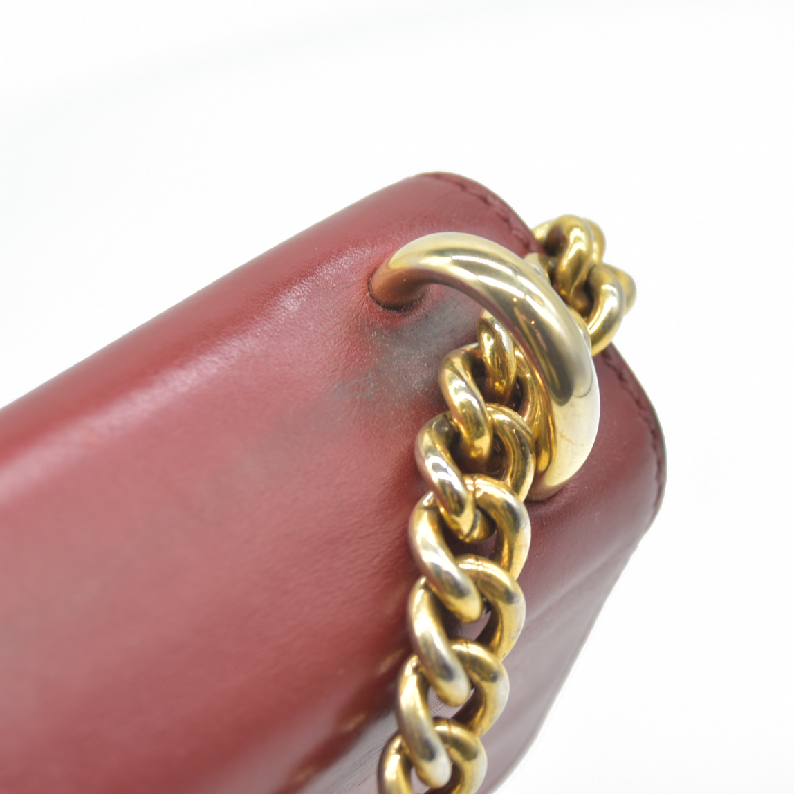 AUCTION $1960 USED GUCCI GG Supreme Monogram Calfskin Small Padlock Shoulder Bag Beige Hibiscus Red New Rosette