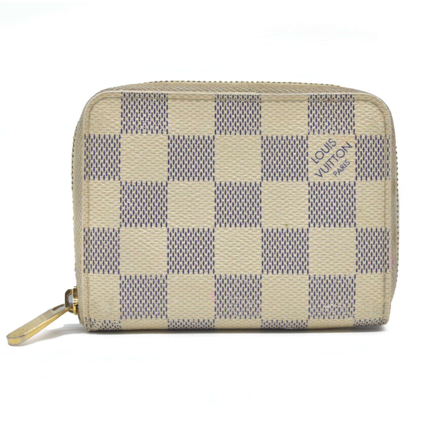 $620 Louis Vuitton  Damier Azur Zippy Coin Purse  CA3172