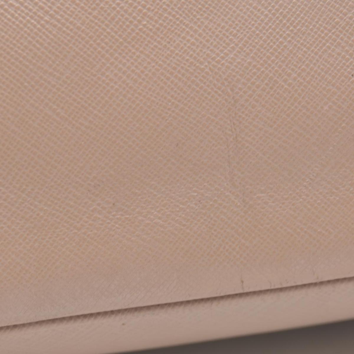 $5200 Saffiano Lux Medium Tote Cammeo Pink Beige