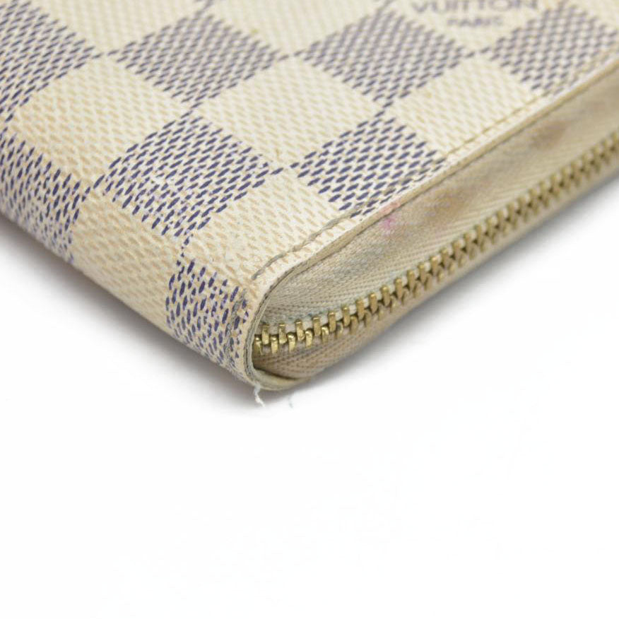 $620 Louis Vuitton  Damier Azur Zippy Coin Purse  CA3172
