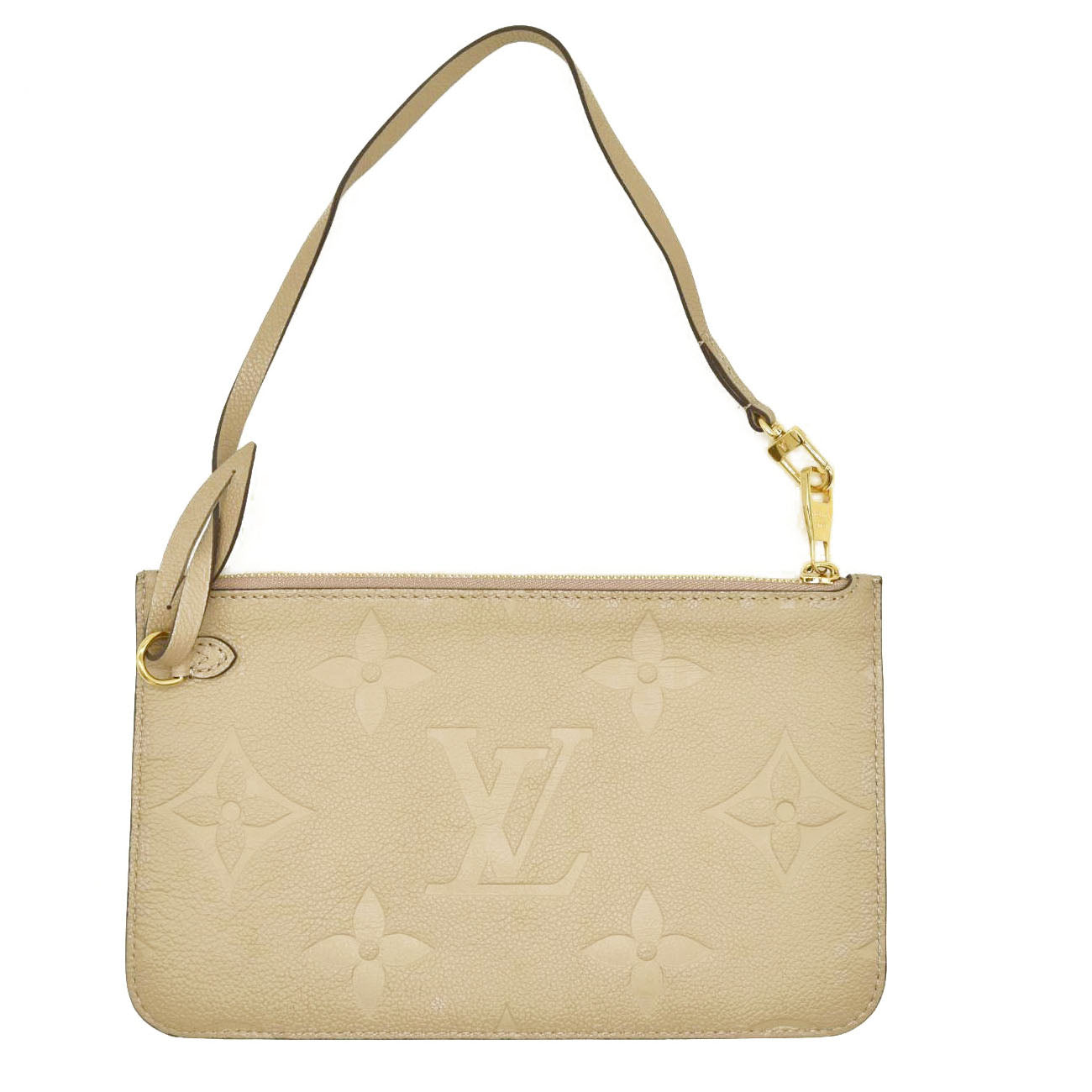 Louis Vuitton  Empreinte Monogram Giant Neverfull MM Pochette Tourterelle