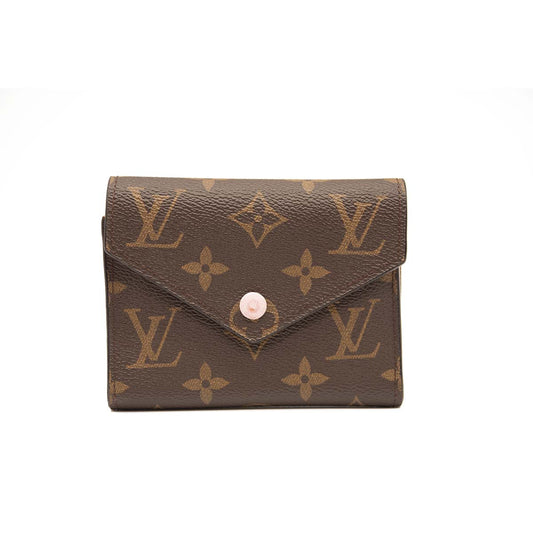 LOUIS VUITTON Monogram Victorine Wallet Rose Ballerine