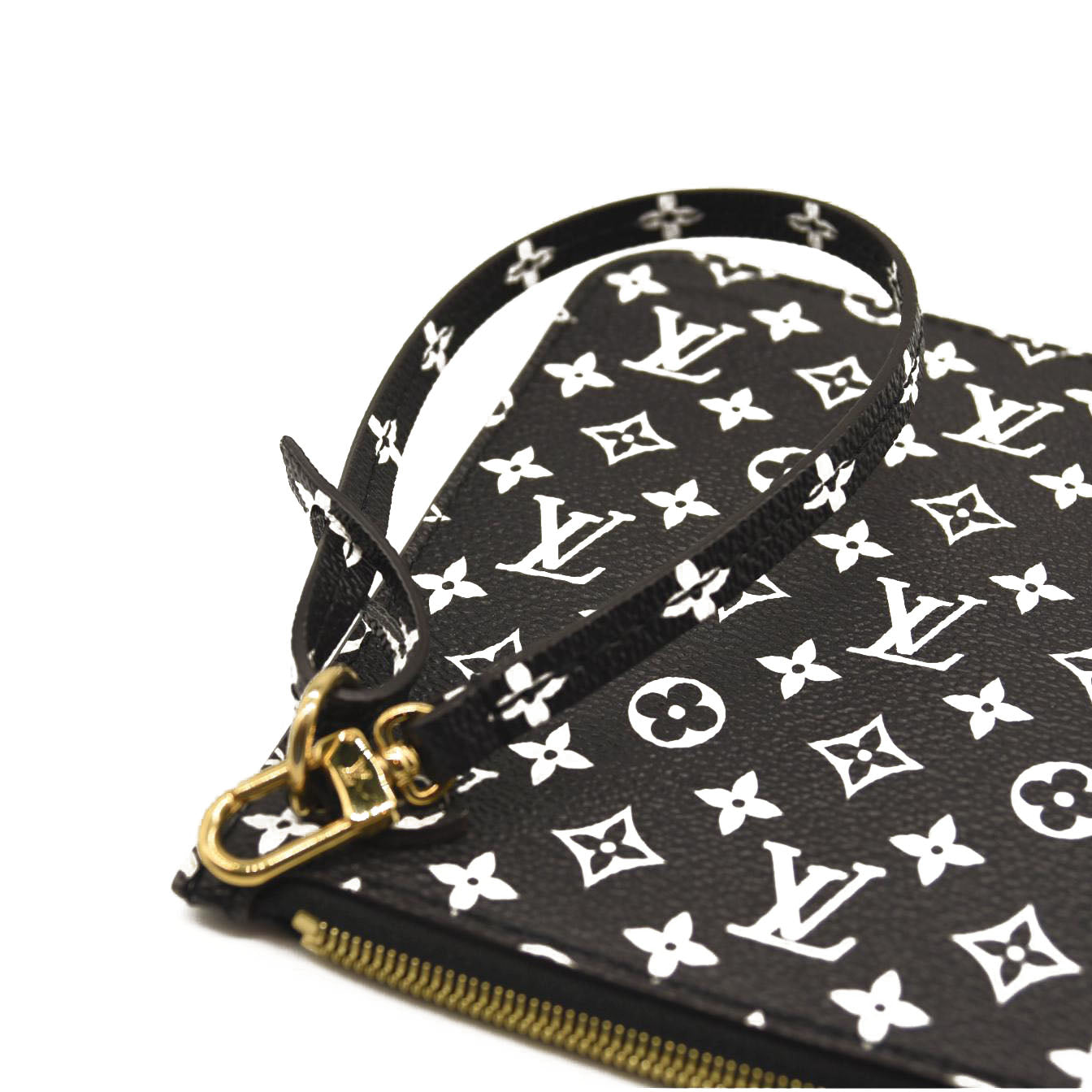 Louis Vuitton Monogram Giant Jungle Neverfull MM Pochette Black