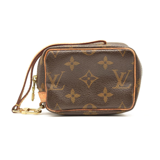 LOUIS VUITTON Monogram Wapity Wristlet Clutch