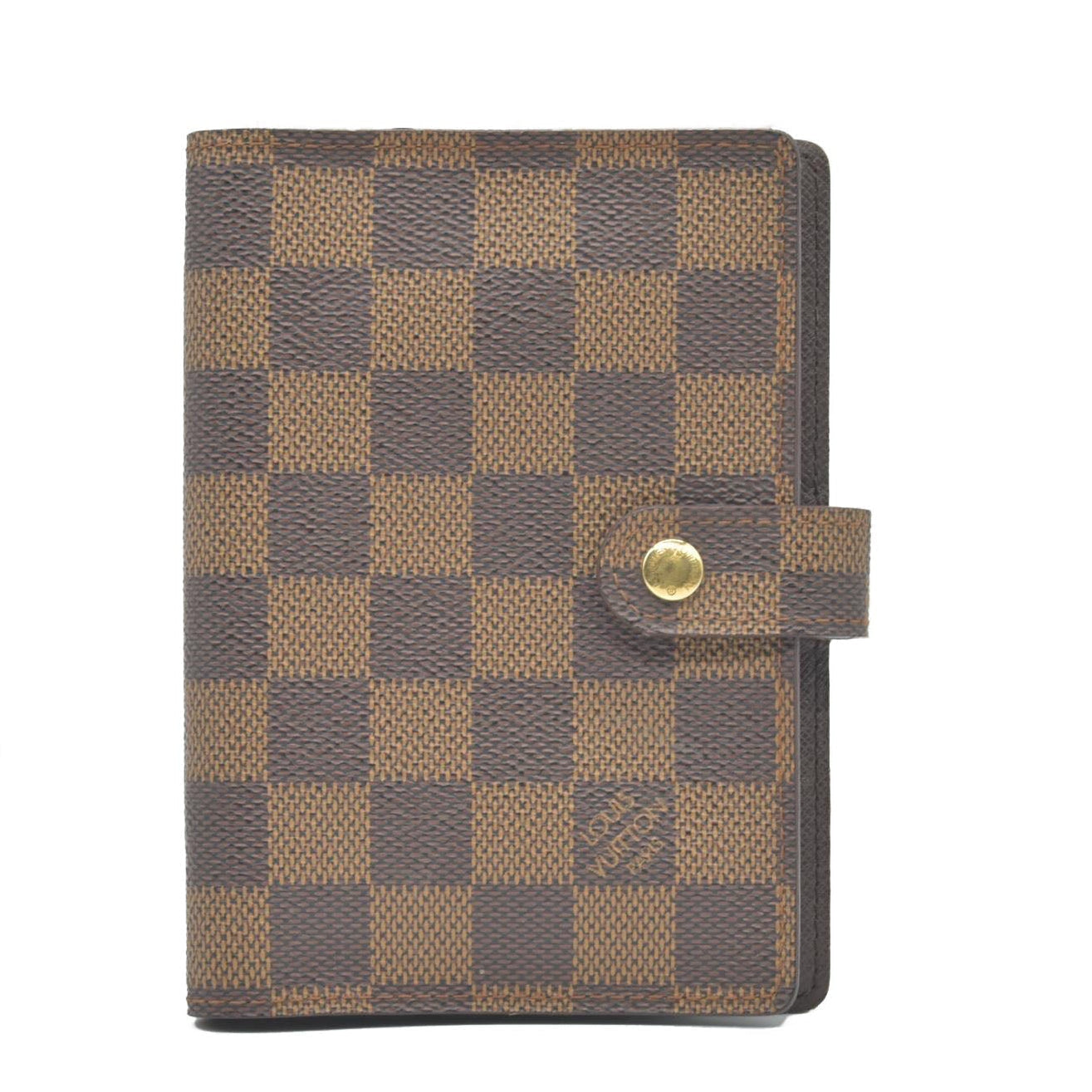 $505 Louis Vuitton Damier Ebene Small Ring Agenda Cover CONSIGNMENT