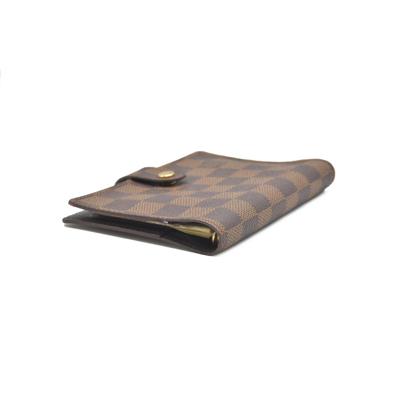 $505 Louis Vuitton Damier Ebene Small Ring Agenda Cover CONSIGNMENT
