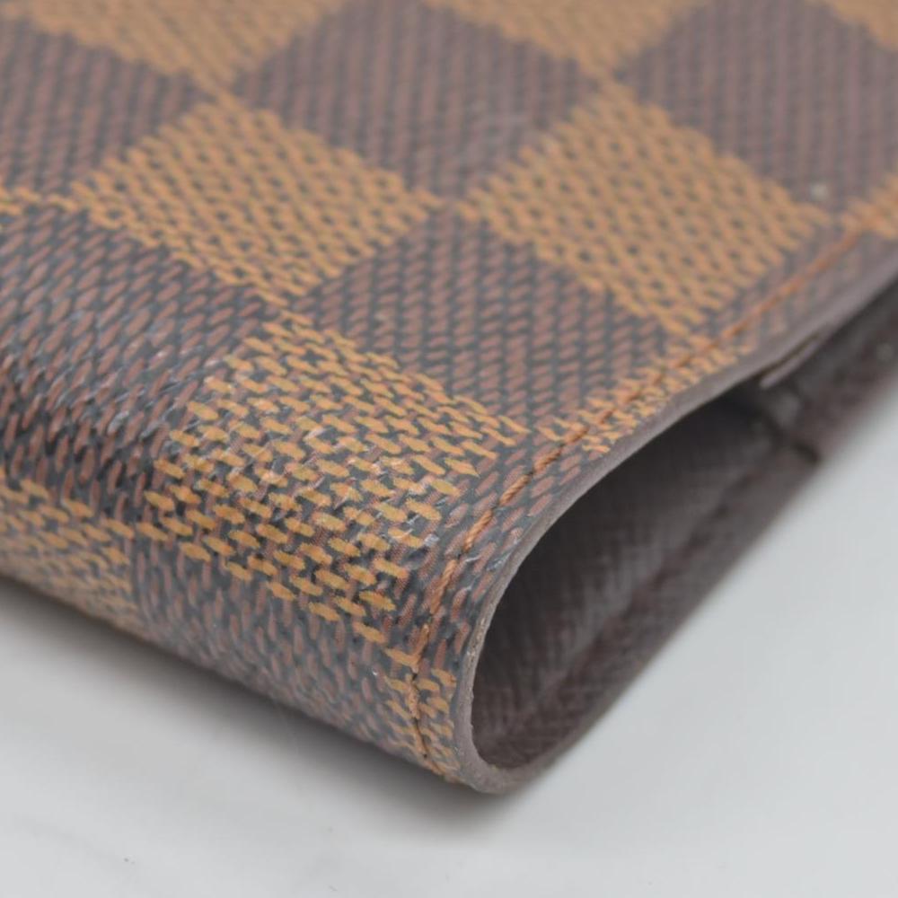 $505 Louis Vuitton Damier Ebene Small Ring Agenda Cover CONSIGNMENT