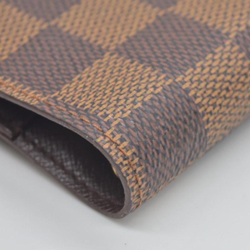$505 Louis Vuitton Damier Ebene Small Ring Agenda Cover CONSIGNMENT